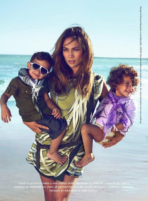 jennifer lopez twins gucci ads. Jennifer Lopez And Her Twins