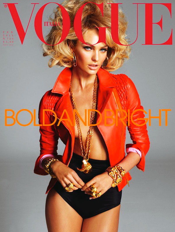 Candice Swanepoel On Vogue Italia February 2011 Cover